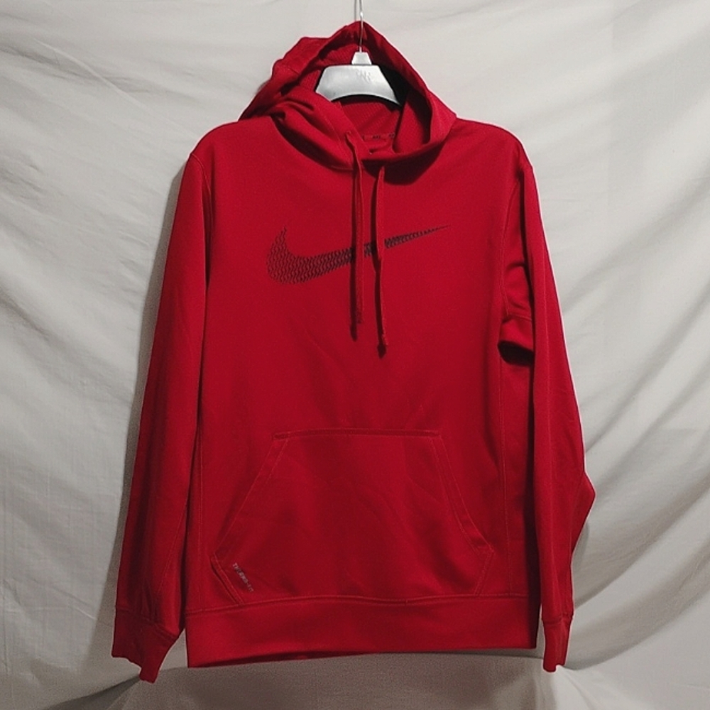 (D-15) Nike Large Swoosh Therma Fit Hoodie Sz.S Worn 1X UNISEX Fits Bigger